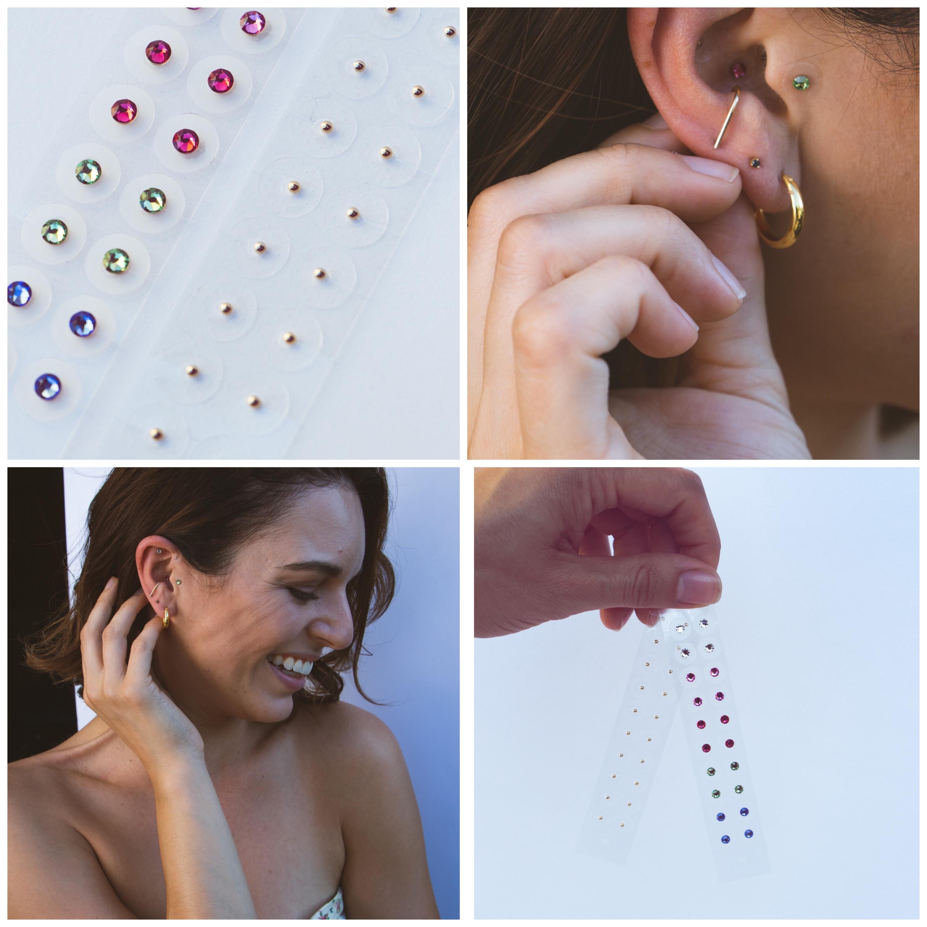 Crystal Ear Seeds – Rainbow Wellness Stickers