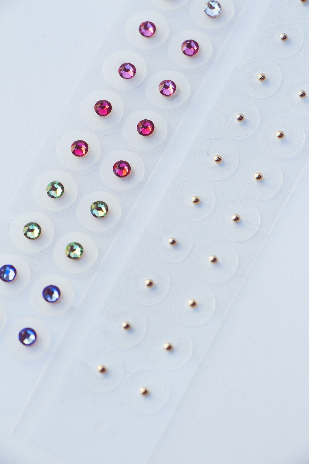 The Ear Seed COMBO pack - Gold & Rainbow Crystal Wellness stickers